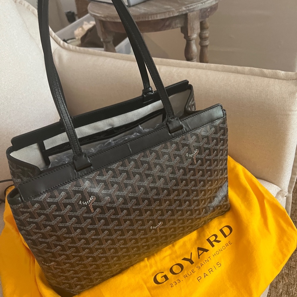 Goyard Black and Brown Tote Bag